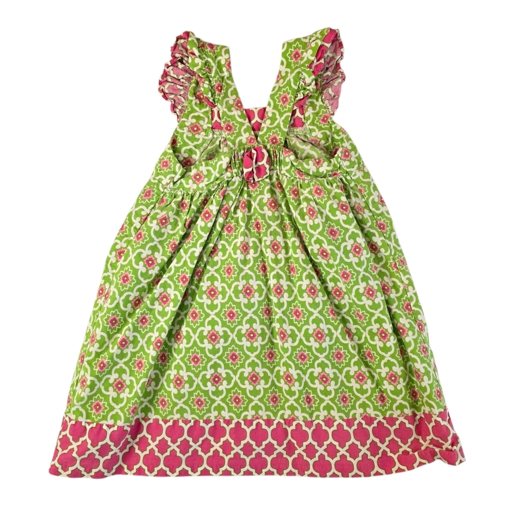 Girls 4T Spring Summer Sleeveless Dress Bundle 3PC Floral Cotton Easter Sundress - Picture 3 of 12